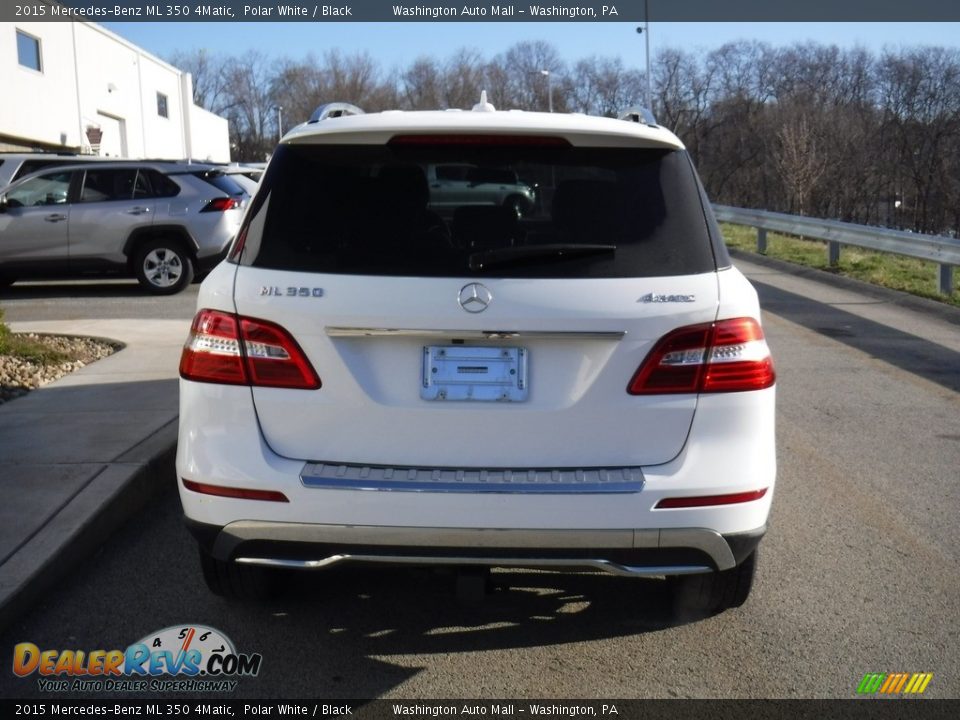 2015 Mercedes-Benz ML 350 4Matic Polar White / Black Photo #16