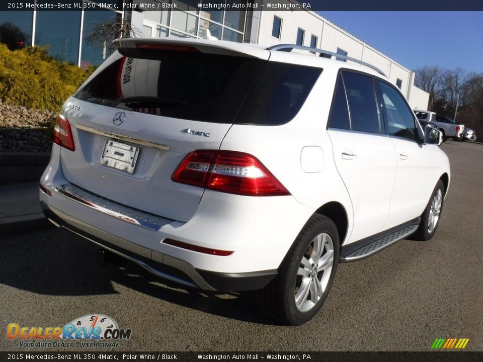 2015 Mercedes-Benz ML 350 4Matic Polar White / Black Photo #17