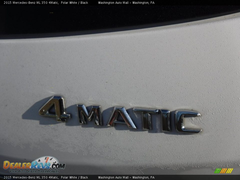 2015 Mercedes-Benz ML 350 4Matic Polar White / Black Photo #18