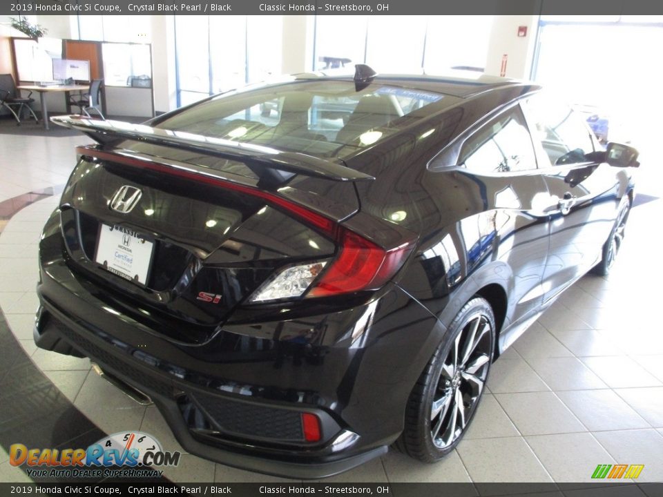 2019 Honda Civic Si Coupe Crystal Black Pearl / Black Photo #7