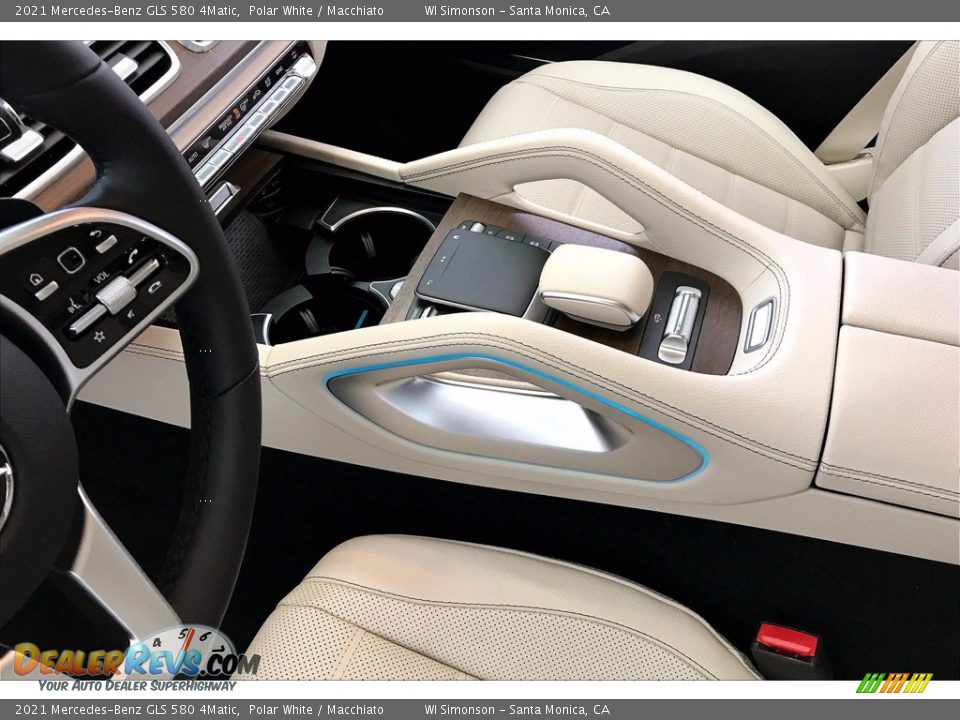 2021 Mercedes-Benz GLS 580 4Matic Polar White / Macchiato Photo #8