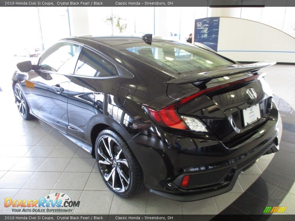2019 Honda Civic Si Coupe Crystal Black Pearl / Black Photo #9