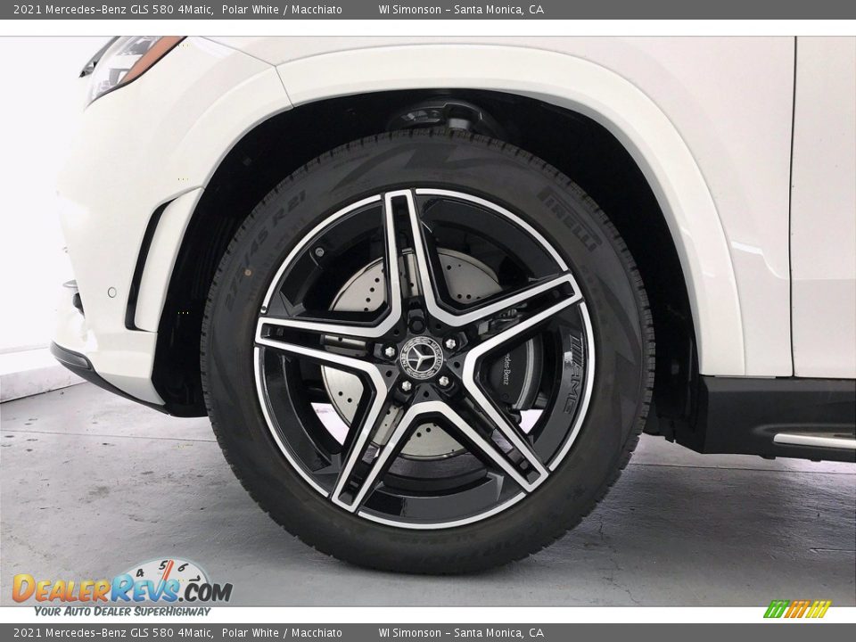 2021 Mercedes-Benz GLS 580 4Matic Polar White / Macchiato Photo #10