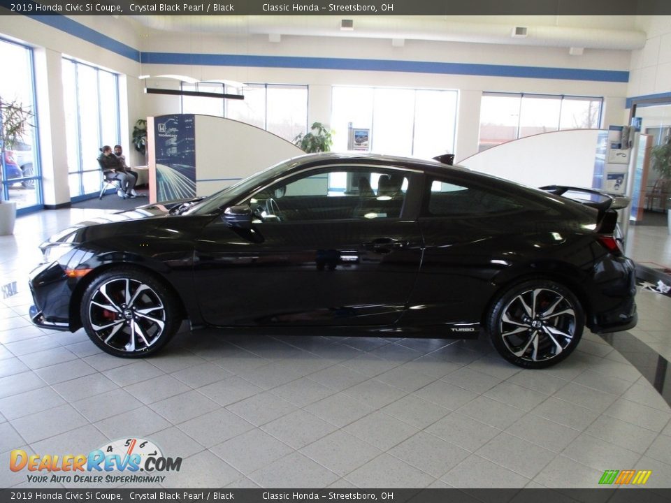 2019 Honda Civic Si Coupe Crystal Black Pearl / Black Photo #10