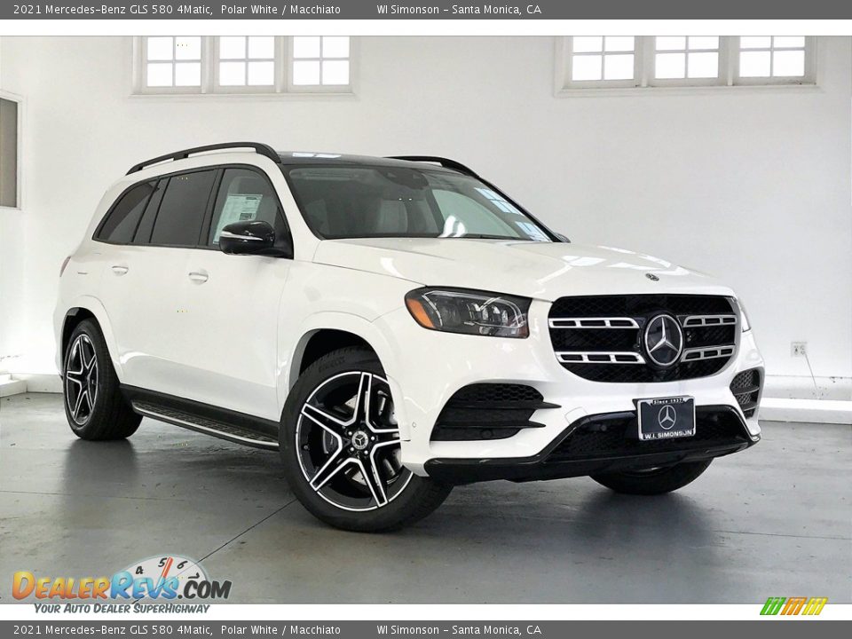 2021 Mercedes-Benz GLS 580 4Matic Polar White / Macchiato Photo #13