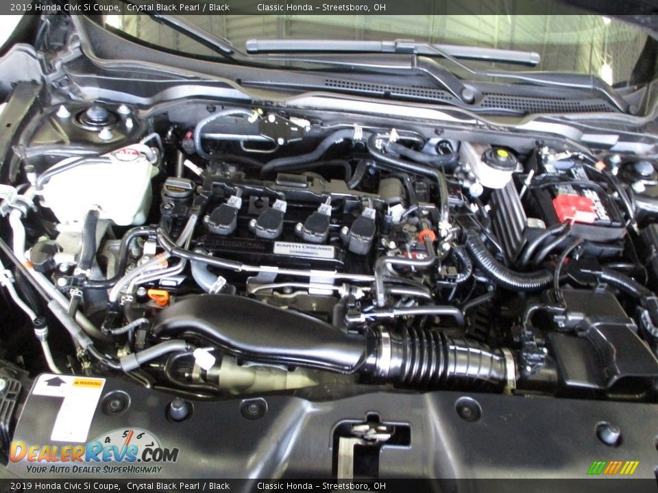 2019 Honda Civic Si Coupe Crystal Black Pearl / Black Photo #13