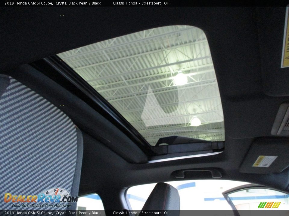 2019 Honda Civic Si Coupe Crystal Black Pearl / Black Photo #18