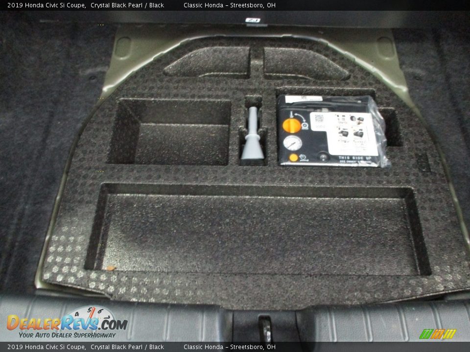 2019 Honda Civic Si Coupe Crystal Black Pearl / Black Photo #20