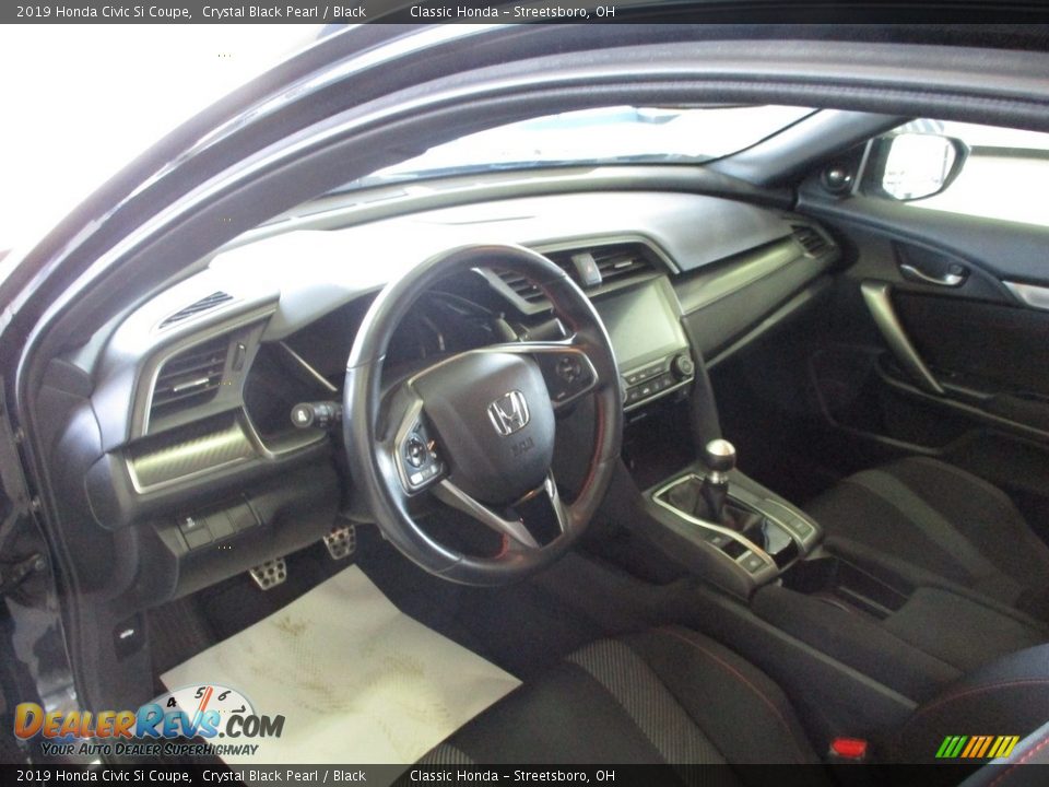 2019 Honda Civic Si Coupe Crystal Black Pearl / Black Photo #22