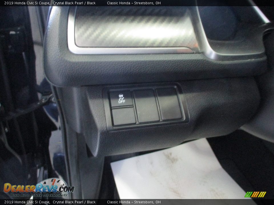 2019 Honda Civic Si Coupe Crystal Black Pearl / Black Photo #24