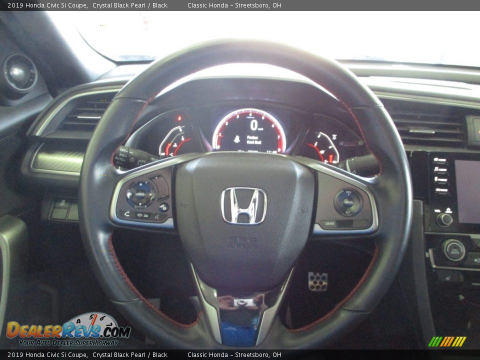2019 Honda Civic Si Coupe Crystal Black Pearl / Black Photo #26