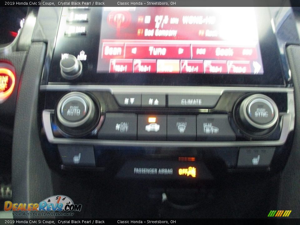 2019 Honda Civic Si Coupe Crystal Black Pearl / Black Photo #30