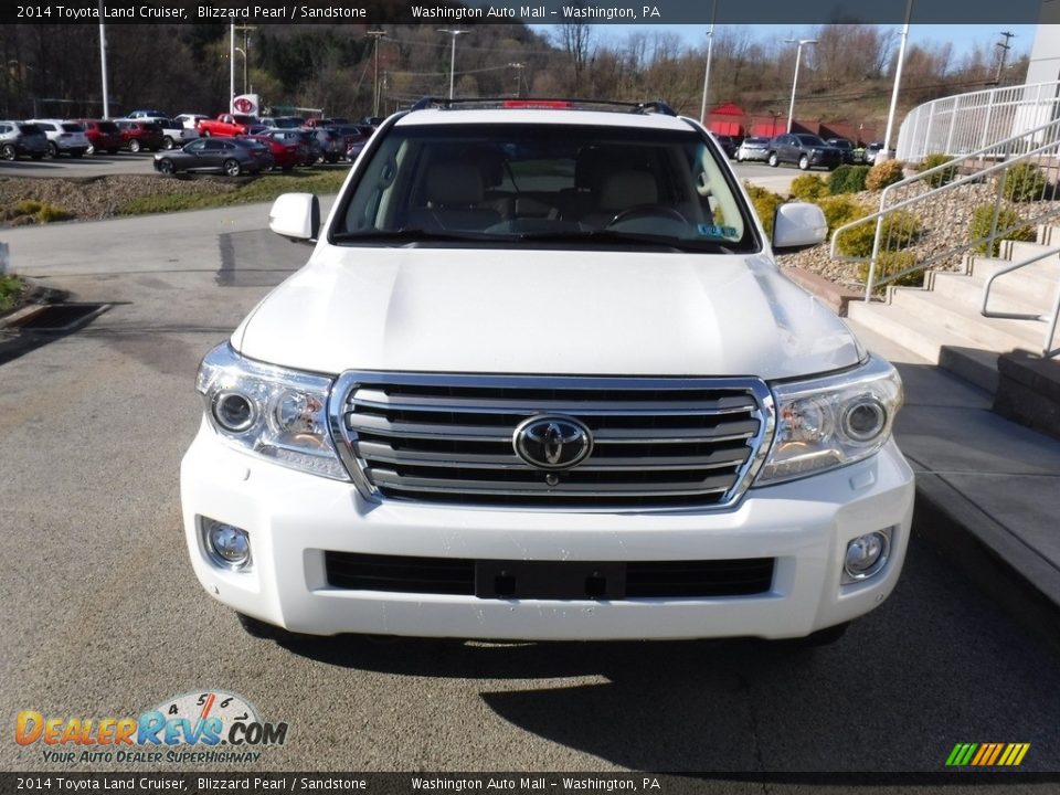 2014 Toyota Land Cruiser Blizzard Pearl / Sandstone Photo #14