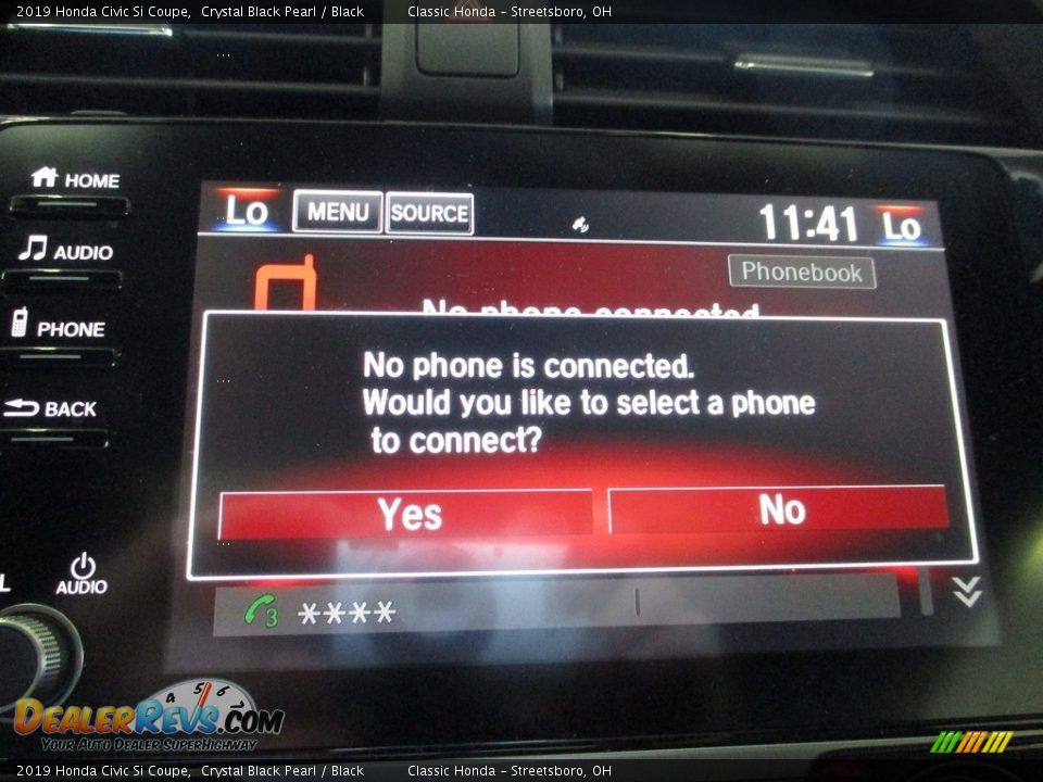 2019 Honda Civic Si Coupe Crystal Black Pearl / Black Photo #33