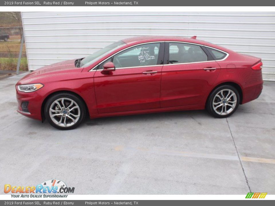 2019 Ford Fusion SEL Ruby Red / Ebony Photo #5
