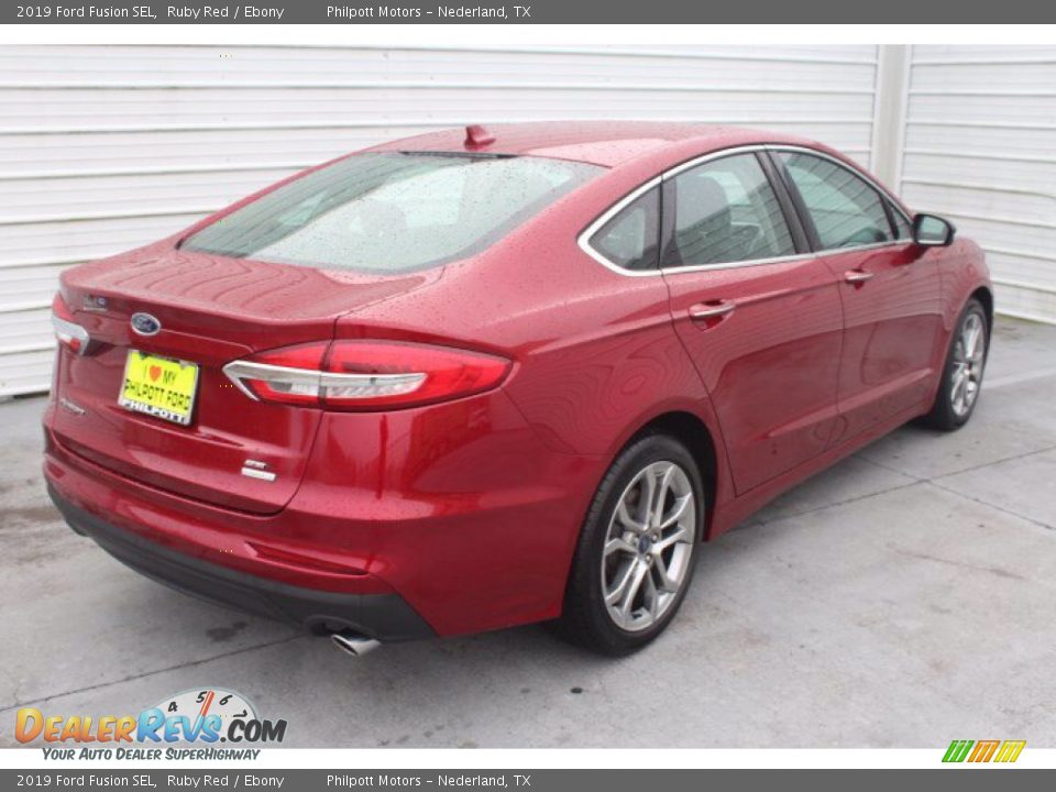 2019 Ford Fusion SEL Ruby Red / Ebony Photo #8