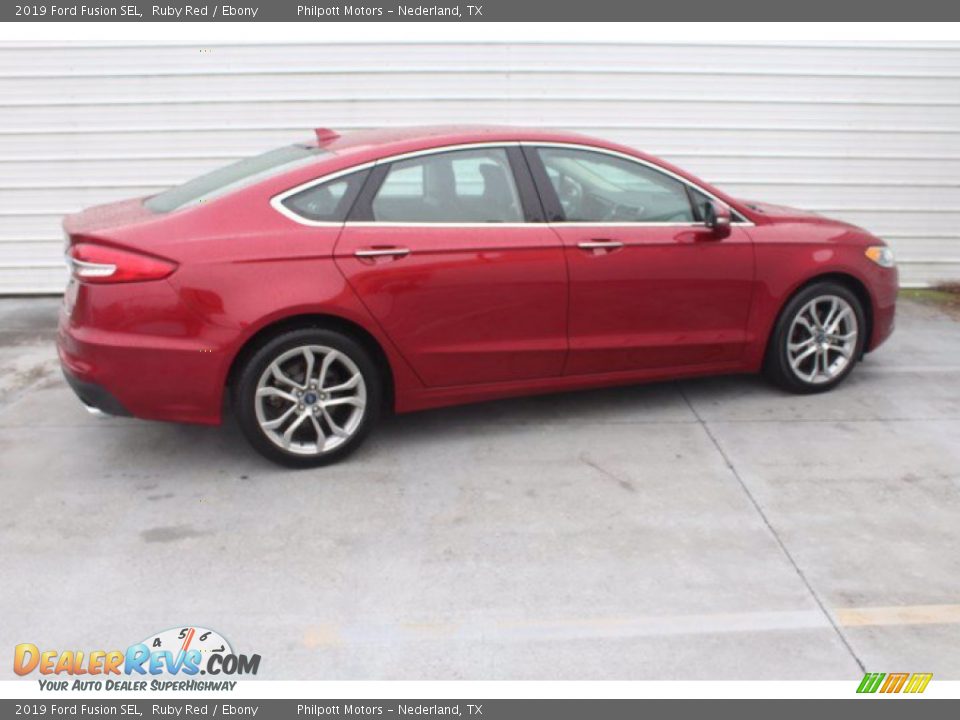2019 Ford Fusion SEL Ruby Red / Ebony Photo #9