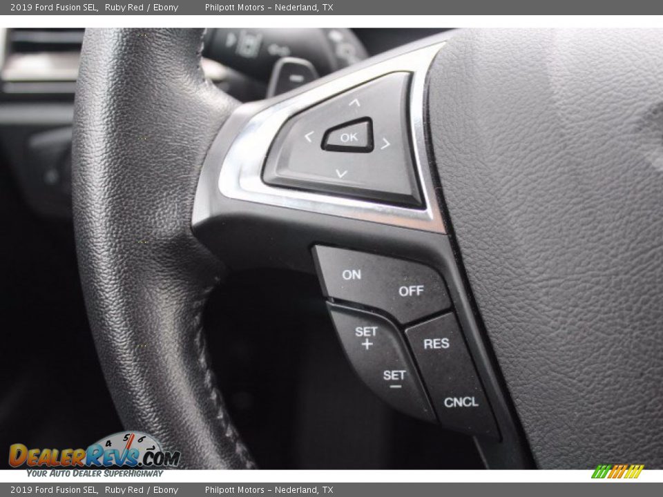 2019 Ford Fusion SEL Ruby Red / Ebony Photo #12