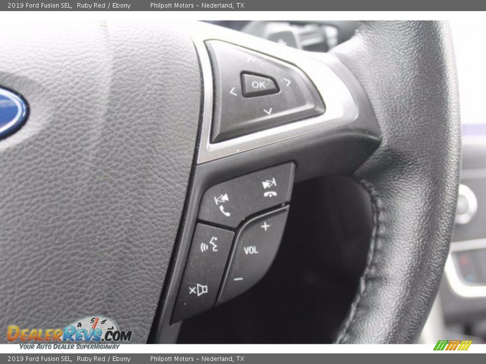 2019 Ford Fusion SEL Ruby Red / Ebony Photo #13