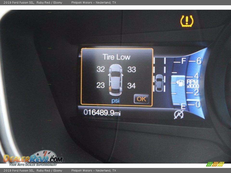 2019 Ford Fusion SEL Ruby Red / Ebony Photo #15