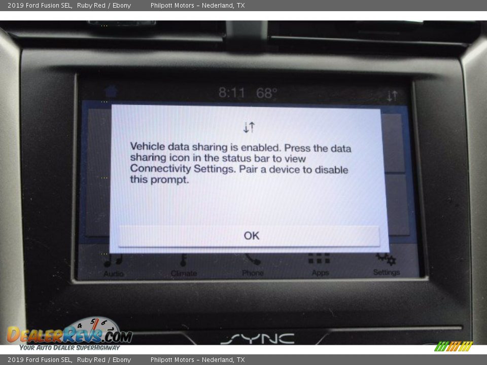 2019 Ford Fusion SEL Ruby Red / Ebony Photo #16