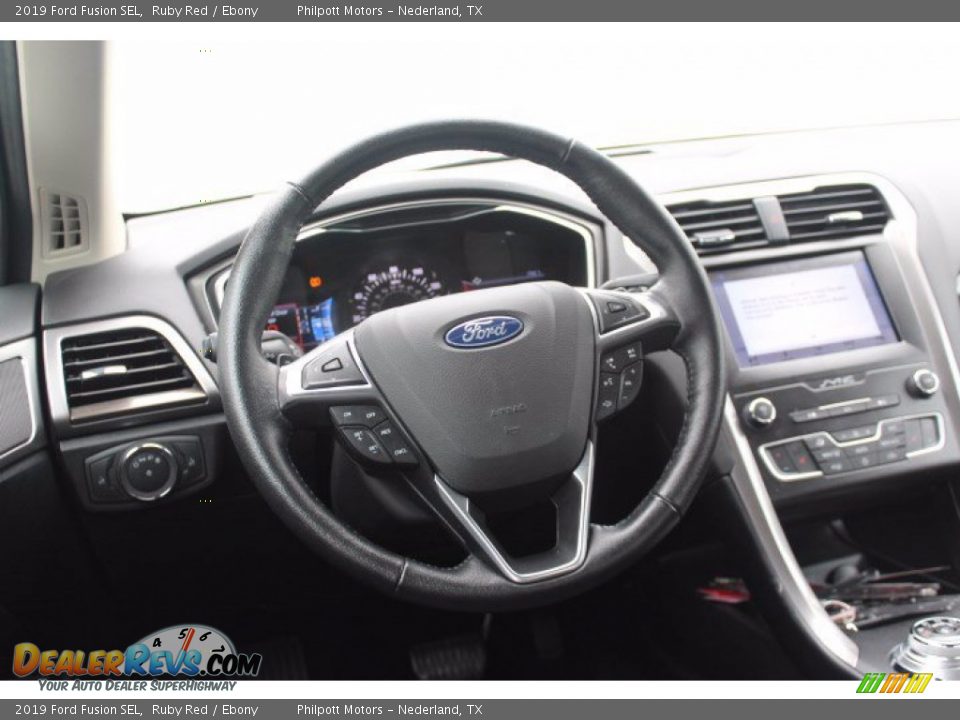 2019 Ford Fusion SEL Ruby Red / Ebony Photo #23