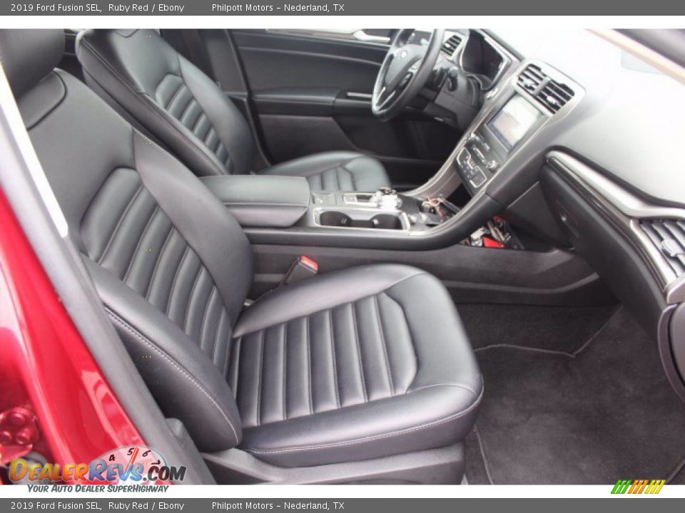 2019 Ford Fusion SEL Ruby Red / Ebony Photo #28