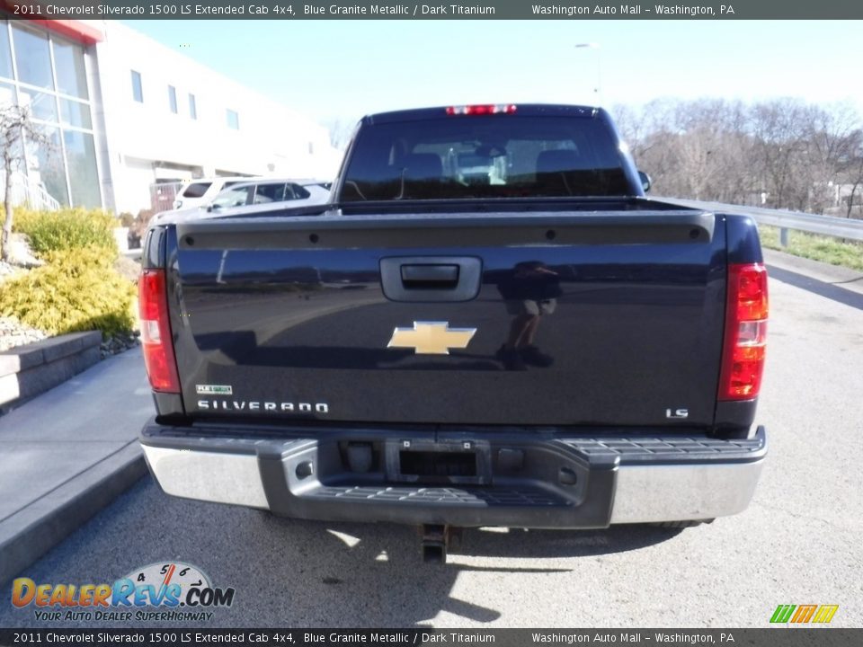 2011 Chevrolet Silverado 1500 LS Extended Cab 4x4 Blue Granite Metallic / Dark Titanium Photo #13