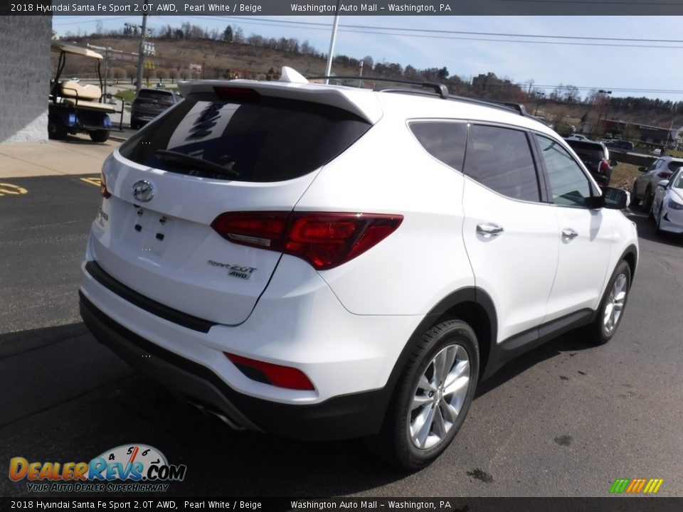 2018 Hyundai Santa Fe Sport 2.0T AWD Pearl White / Beige Photo #9