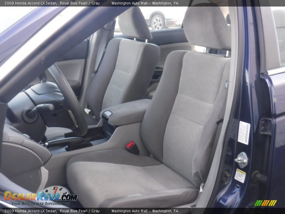 2009 Honda Accord LX Sedan Royal Blue Pearl / Gray Photo #12