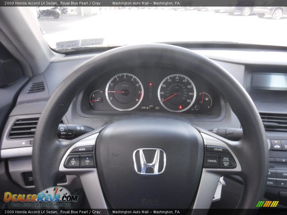 2009 Honda Accord LX Sedan Royal Blue Pearl / Gray Photo #16