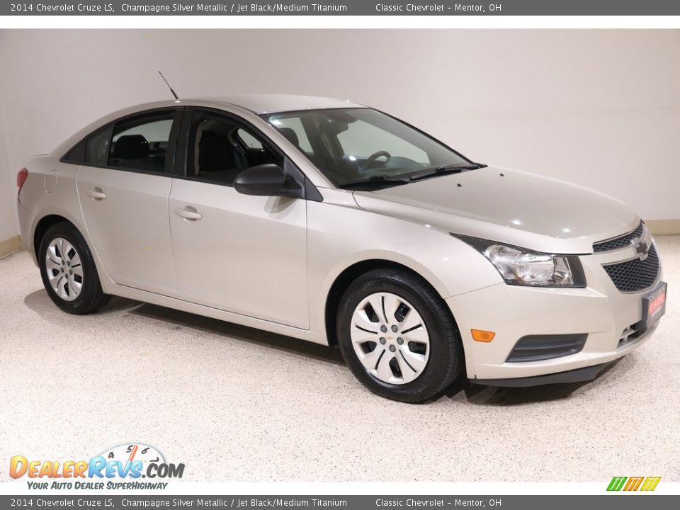 2014 Chevrolet Cruze LS Champagne Silver Metallic / Jet Black/Medium Titanium Photo #1