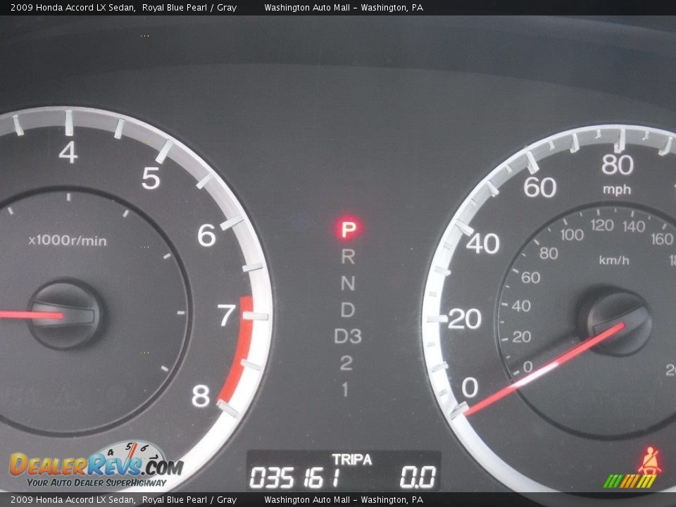 2009 Honda Accord LX Sedan Royal Blue Pearl / Gray Photo #25