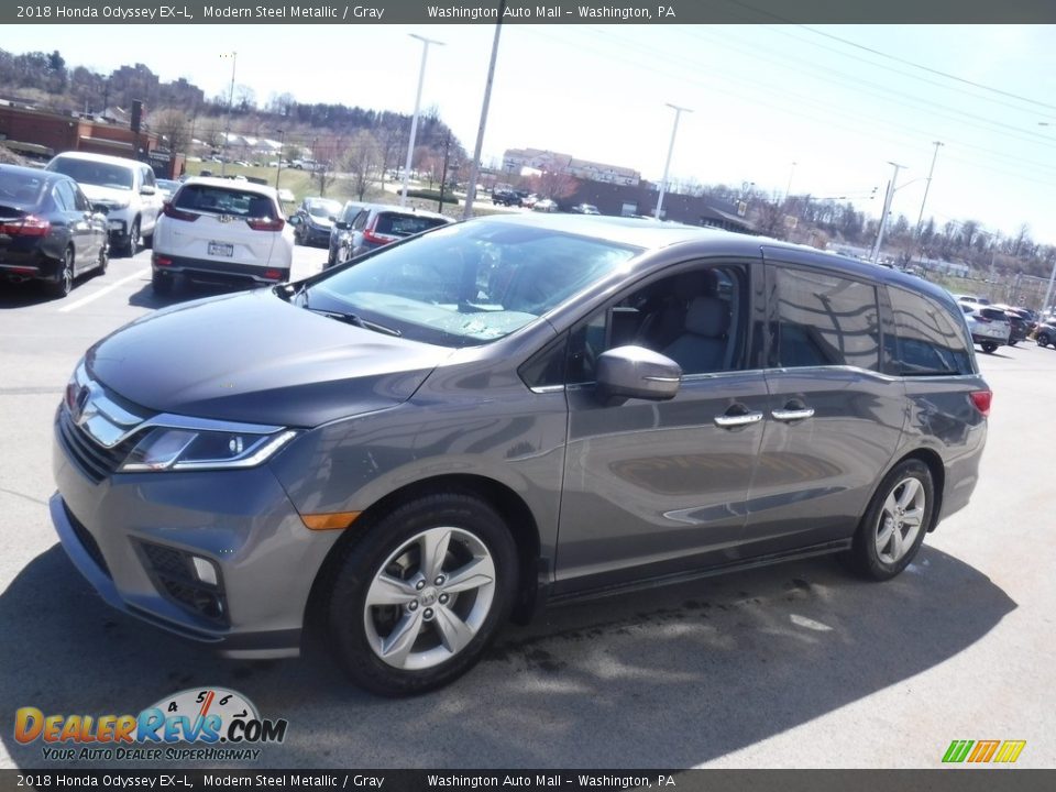 2018 Honda Odyssey EX-L Modern Steel Metallic / Gray Photo #6