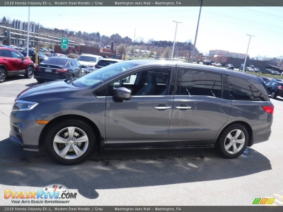 2018 Honda Odyssey EX-L Modern Steel Metallic / Gray Photo #7