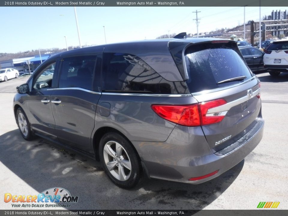 2018 Honda Odyssey EX-L Modern Steel Metallic / Gray Photo #8