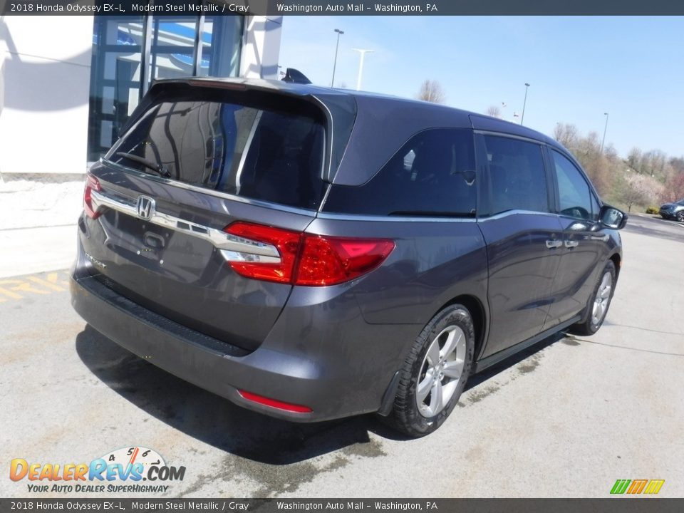 2018 Honda Odyssey EX-L Modern Steel Metallic / Gray Photo #10