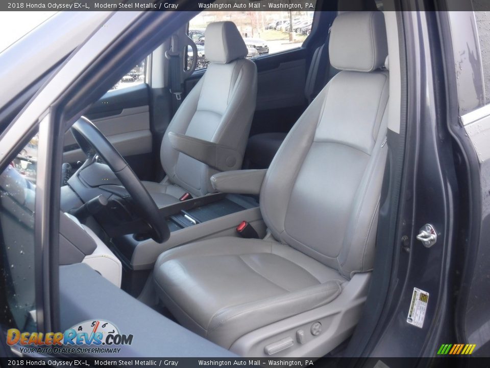 2018 Honda Odyssey EX-L Modern Steel Metallic / Gray Photo #17