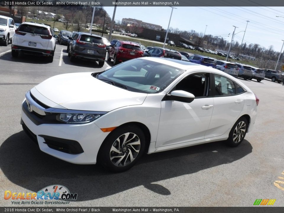 2018 Honda Civic EX Sedan White Orchid Pearl / Black Photo #6