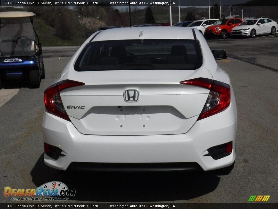 2018 Honda Civic EX Sedan White Orchid Pearl / Black Photo #8