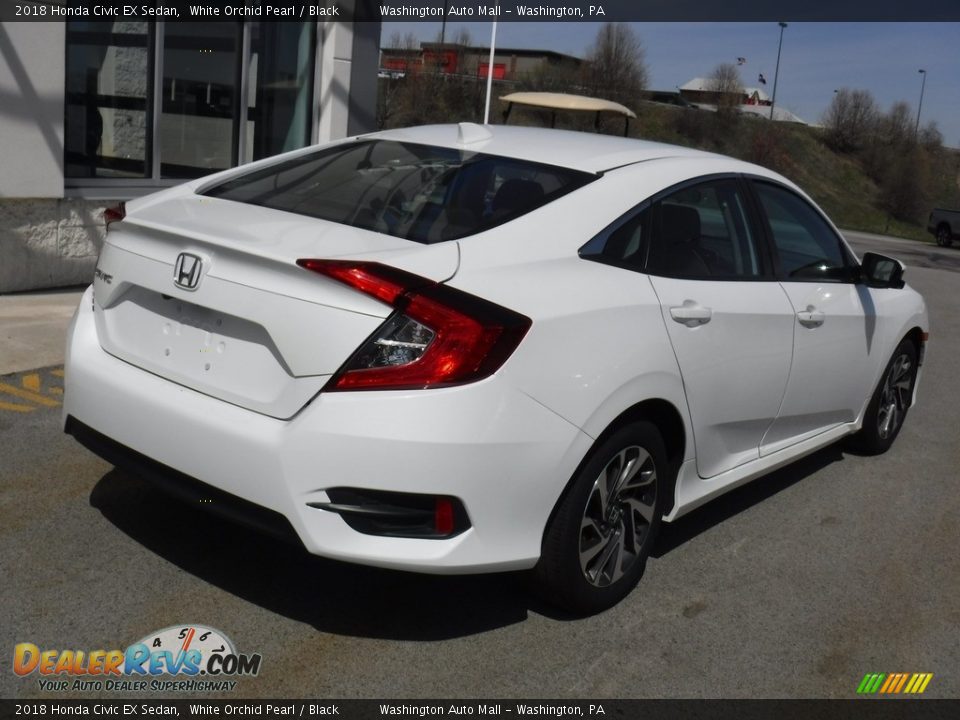 2018 Honda Civic EX Sedan White Orchid Pearl / Black Photo #9