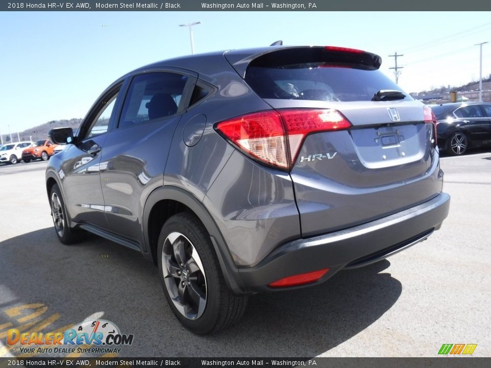 Modern Steel Metallic 2018 Honda HR-V EX AWD Photo #8