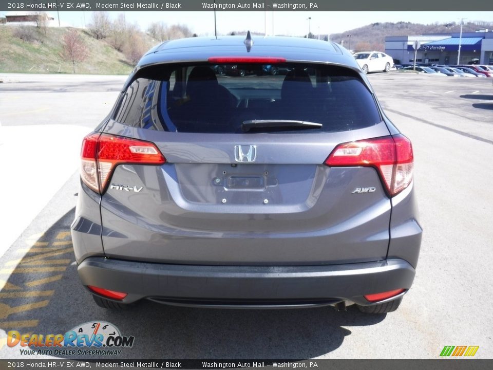 2018 Honda HR-V EX AWD Modern Steel Metallic / Black Photo #9