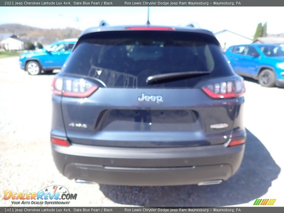 2021 Jeep Cherokee Latitude Lux 4x4 Slate Blue Pearl / Black Photo #4