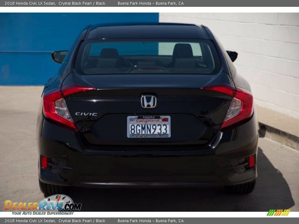 2018 Honda Civic LX Sedan Crystal Black Pearl / Black Photo #11