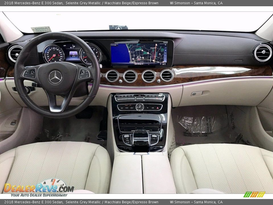 2018 Mercedes-Benz E 300 Sedan Selenite Grey Metallic / Macchiato Beige/Espresso Brown Photo #15