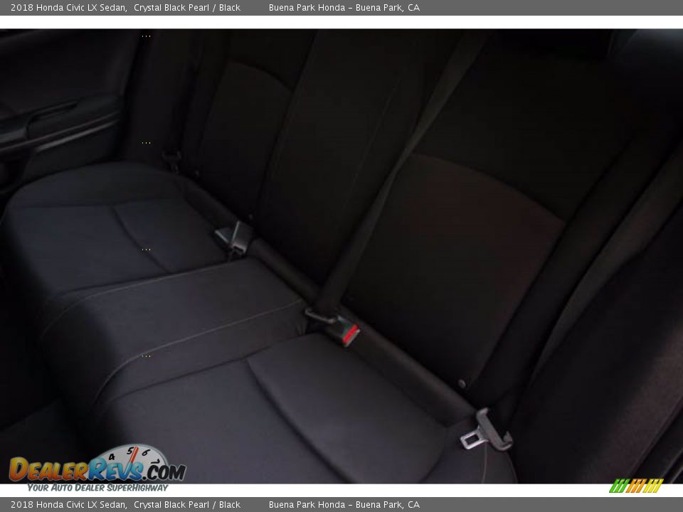2018 Honda Civic LX Sedan Crystal Black Pearl / Black Photo #20