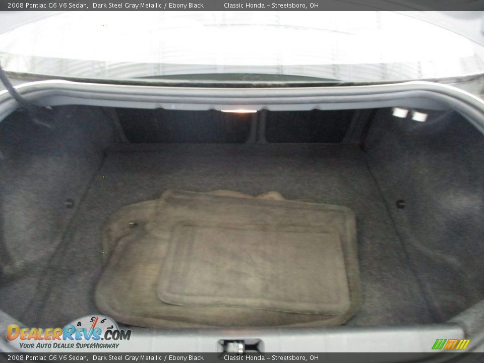 2008 Pontiac G6 V6 Sedan Dark Steel Gray Metallic / Ebony Black Photo #20