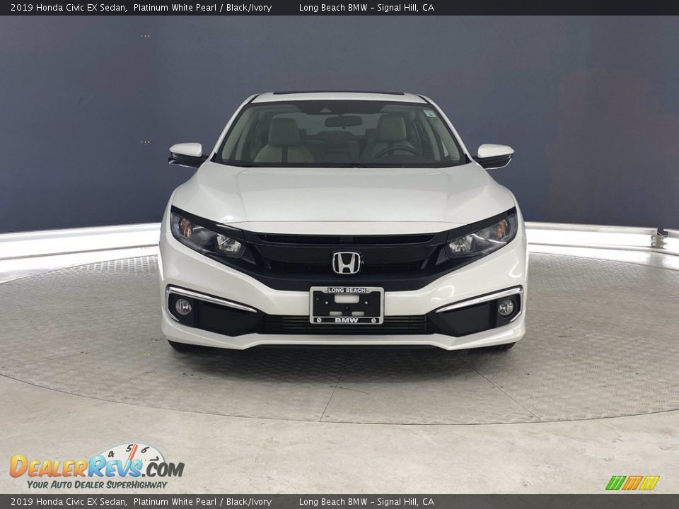 2019 Honda Civic EX Sedan Platinum White Pearl / Black/Ivory Photo #2