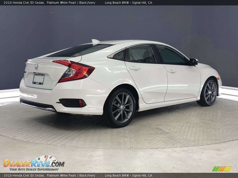 2019 Honda Civic EX Sedan Platinum White Pearl / Black/Ivory Photo #5